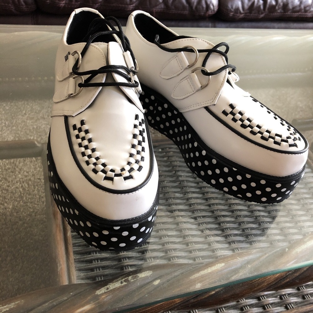 T.U.K. Creeper platform shoes.